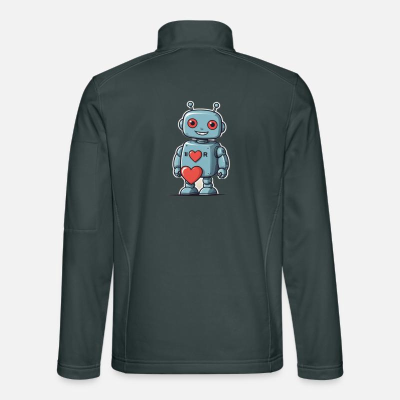 I Love Robots Unisex Softshelljacke