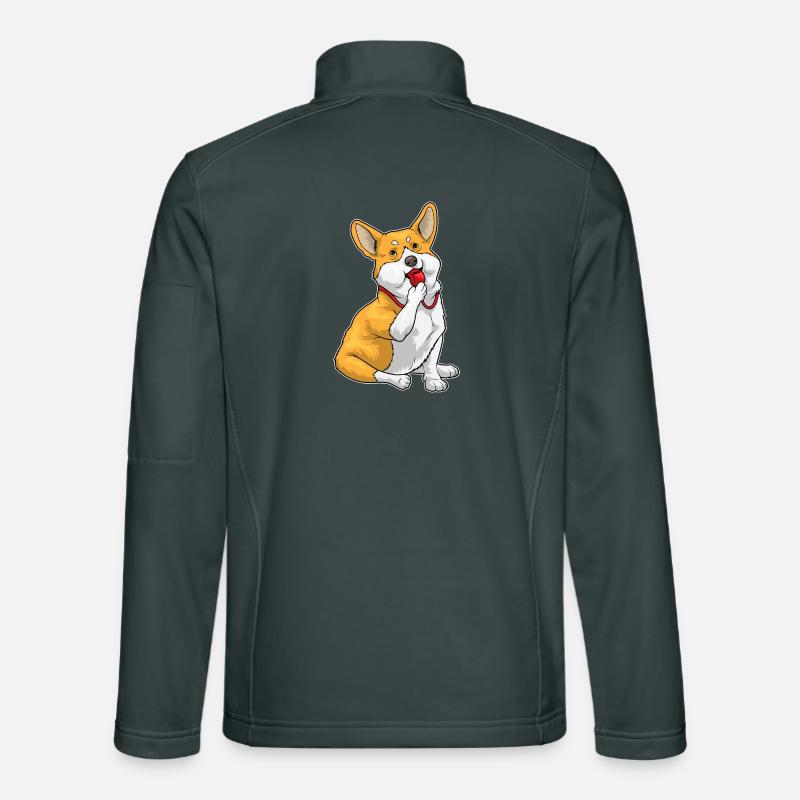 Corgi Schiedsrichter Pfeife Unisex Softshelljacke