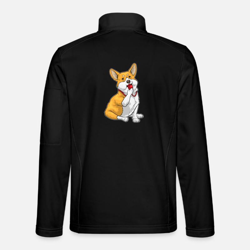 Corgi Referee Whistle Unisex Softshell Jacket