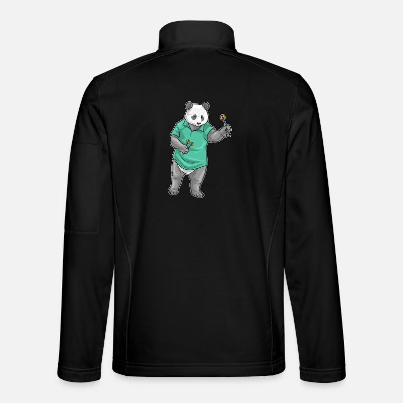 Panda Dart Dartpfeil - Veste en tissu softshell Unisexe - noir
