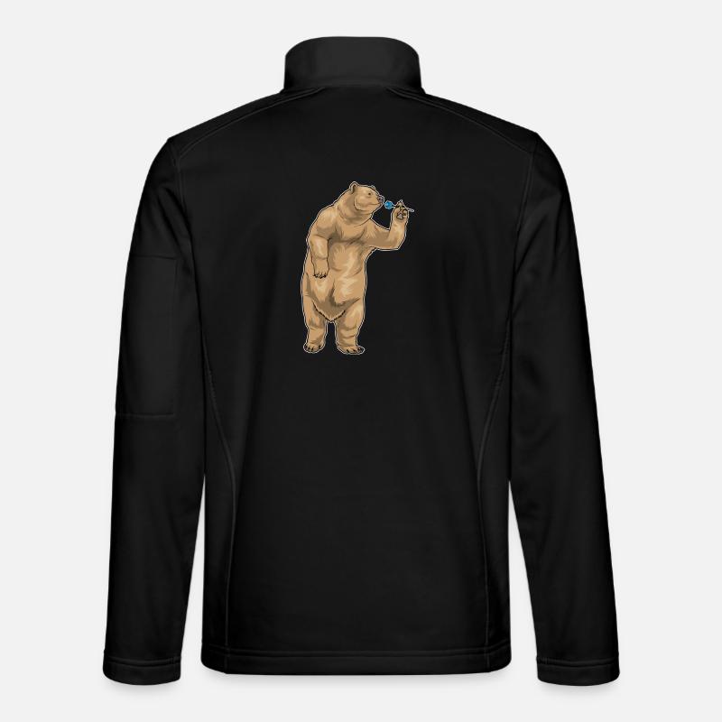 Fléchette d’ours Fléchette - Veste en tissu softshell Unisexe - noir