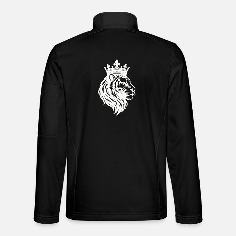 Lion Crown King - Unisex Softshell Jacket - black