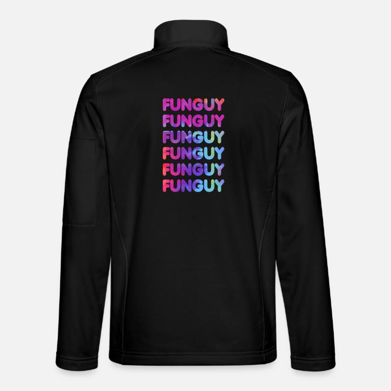 Bunte Lustige Buchstaben Herzmuster Unisex Softshelljacke