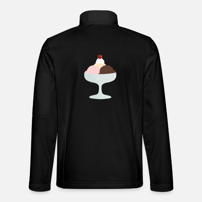 Sundae Trio Delight - Unisex Softshell Jacket - black