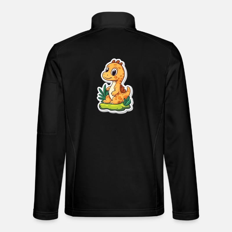 Dinosaurier - Unisex Softshelljacke - Schwarz