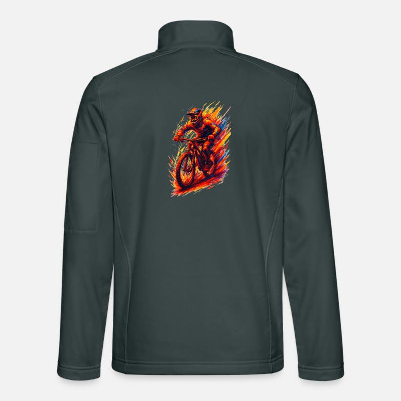 Mountainbiking Mountainbiker MTB cool Geschenk Unisex Softshelljacke