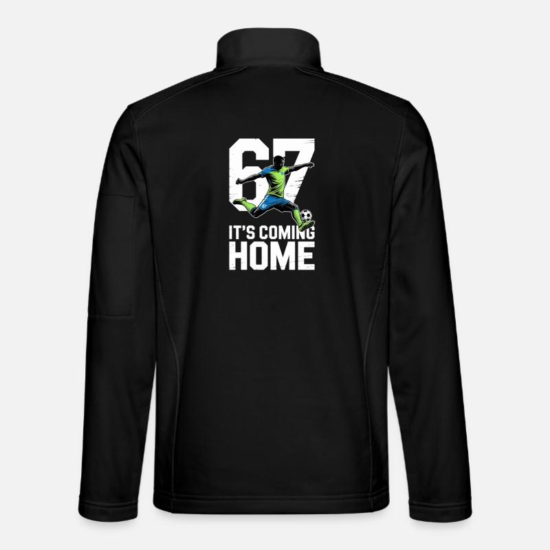 67 – Soccer - Unisex Softshell Jacket - black