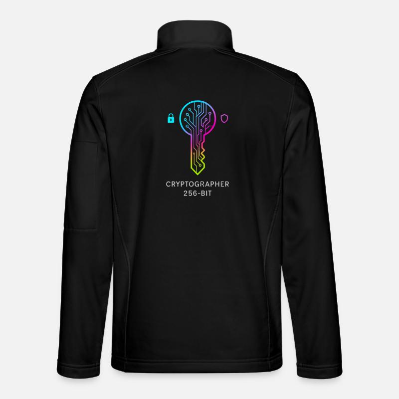 Expert in Cryptography and 256-bit Security - Unisex Softshell Jacket - black