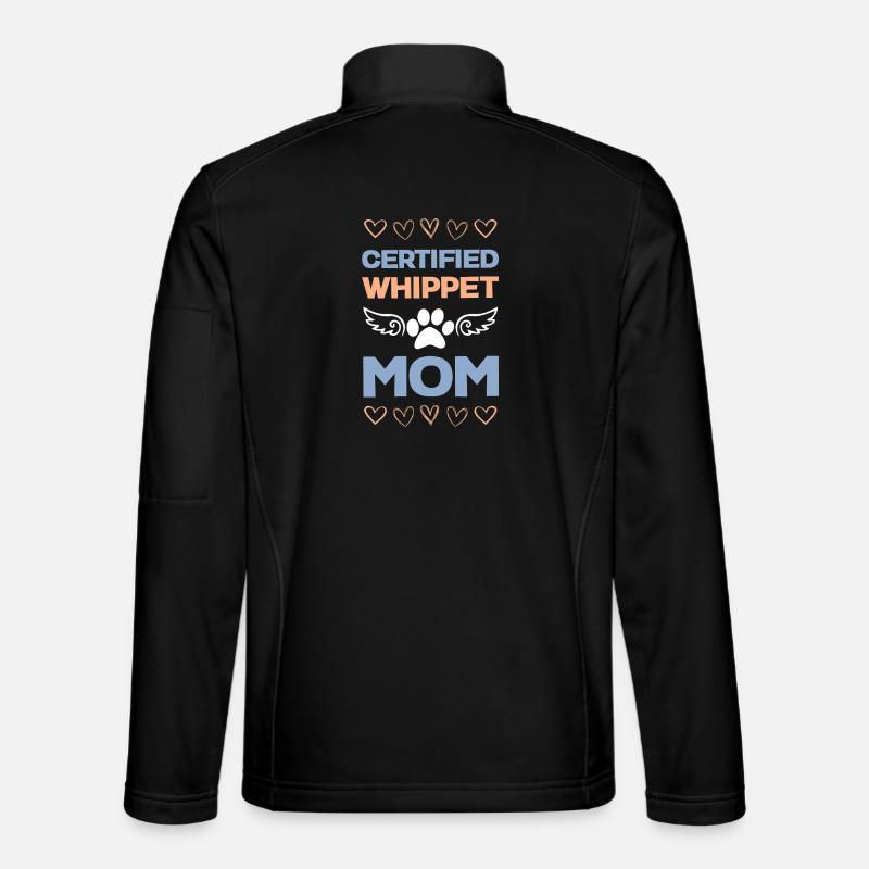 Certified Whippet Mom - Unisex Softshell Jacket - black