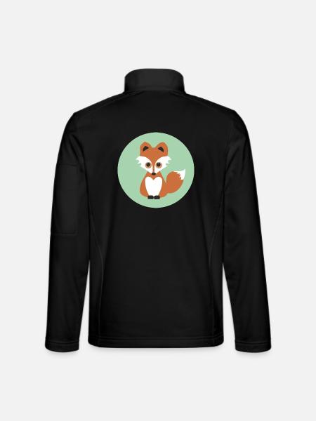 fuchs - Unisex Softshelljacke - Schwarz