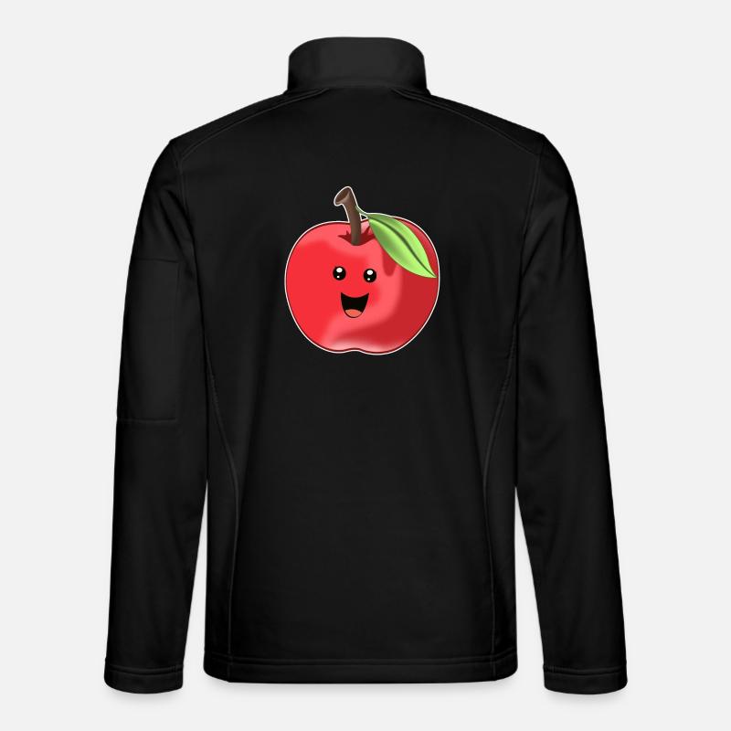 Delicious sweet apple - design - Unisex Softshell Jacket - black