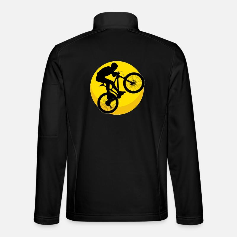Mountainbike - Mountainbiking - Unisex Softshelljacke - Schwarz