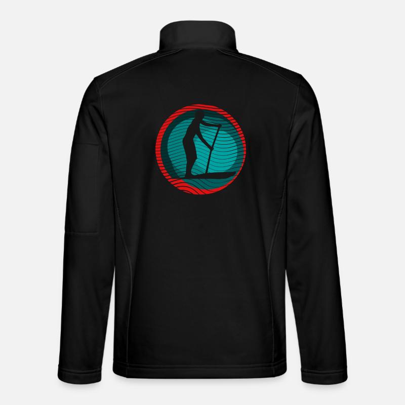 SUP Surfer - Unisex Softshelljacke - Schwarz