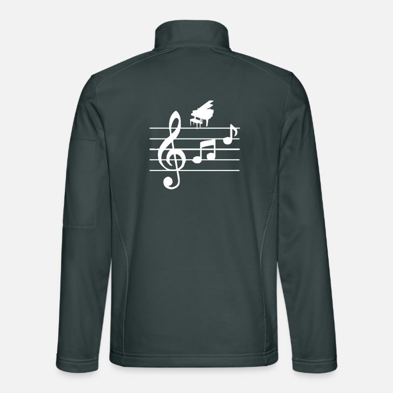 Piano Unisex Softshell Jacket