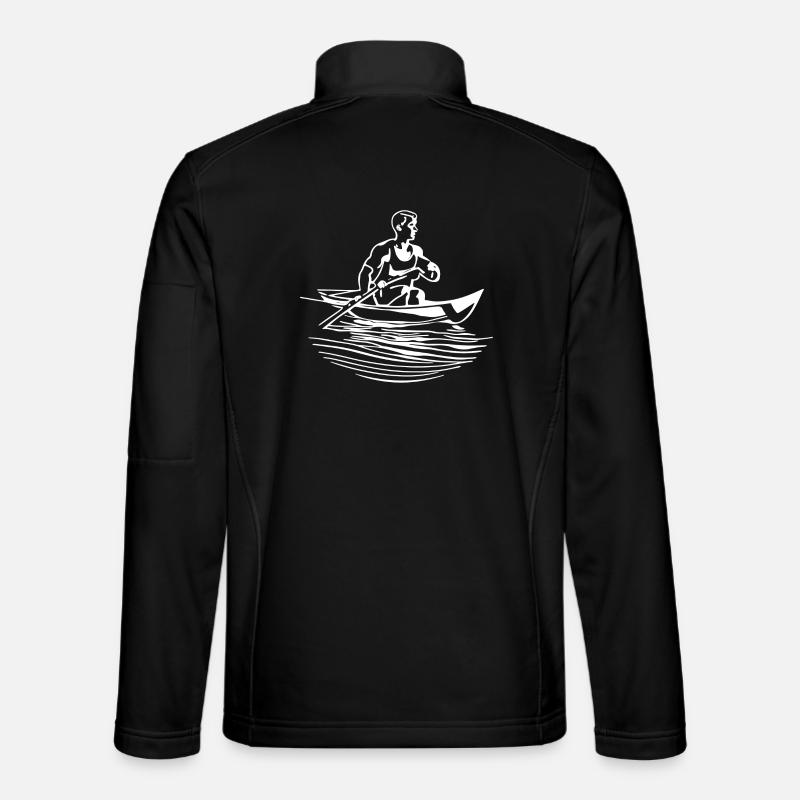 Rowing rowers - Unisex Softshell Jacket - black