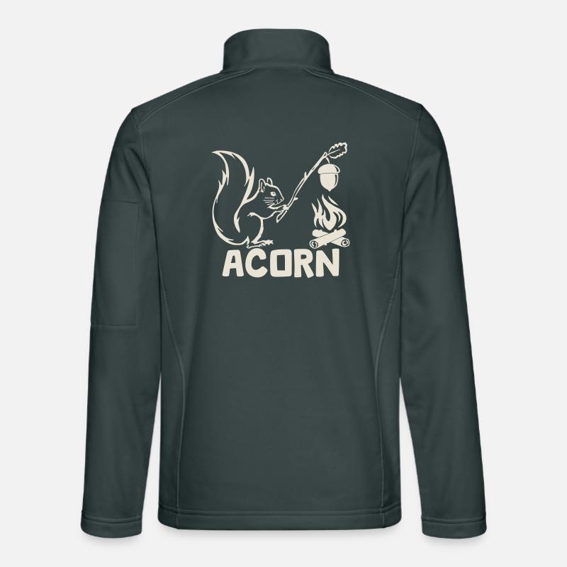 Acorn - Hungriges Eichhörnchen [Weiß] Unisex Softshelljacke