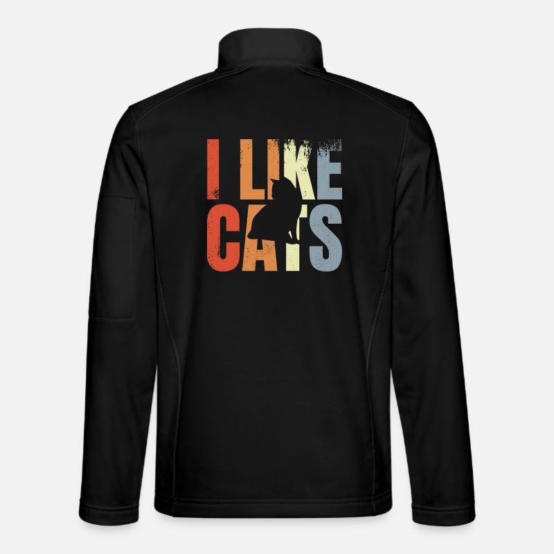 Katzenliebhaber - Unisex Softshelljacke - Schwarz
