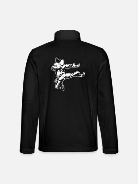 Karaté - Veste en tissu softshell Unisexe - noir