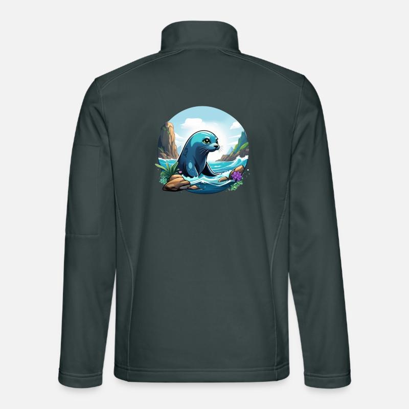 Seal on the coast Unisex Softshell Jacket