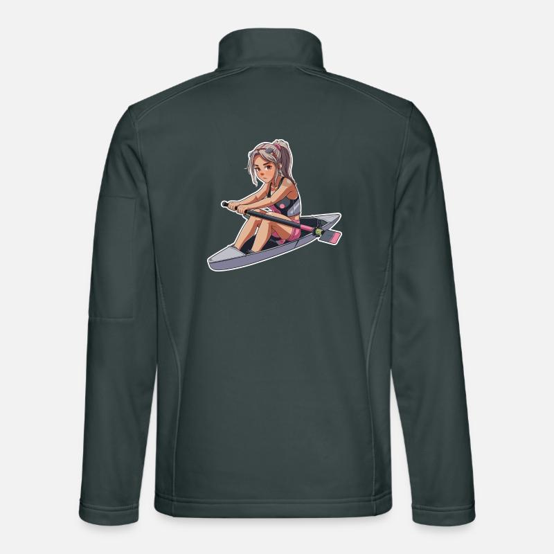 Rower Girl Graphic Unisex Softshell Jacket