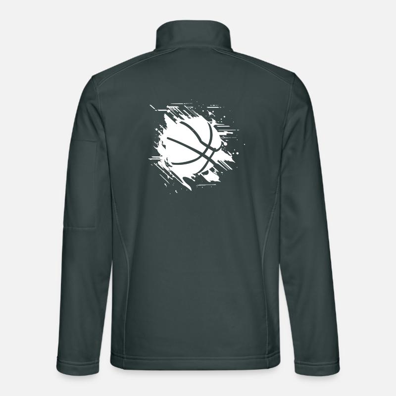 Graphismes de basket-ball Veste en tissu softshell Unisexe