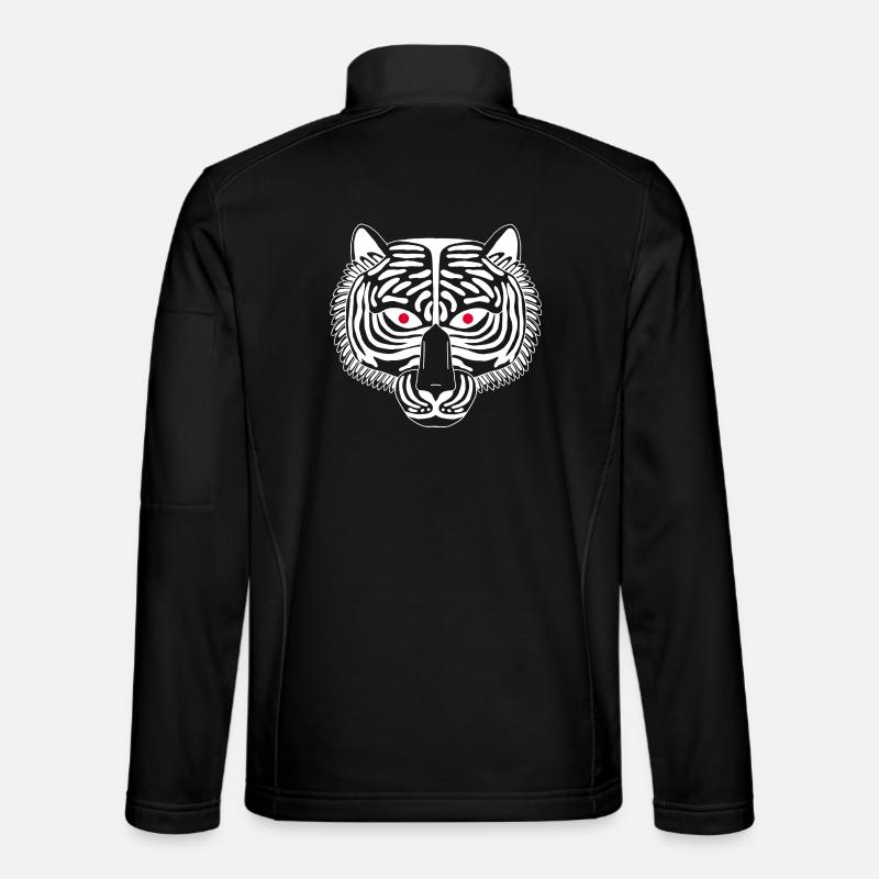 Tigre blanc - Veste en tissu softshell Unisexe - noir