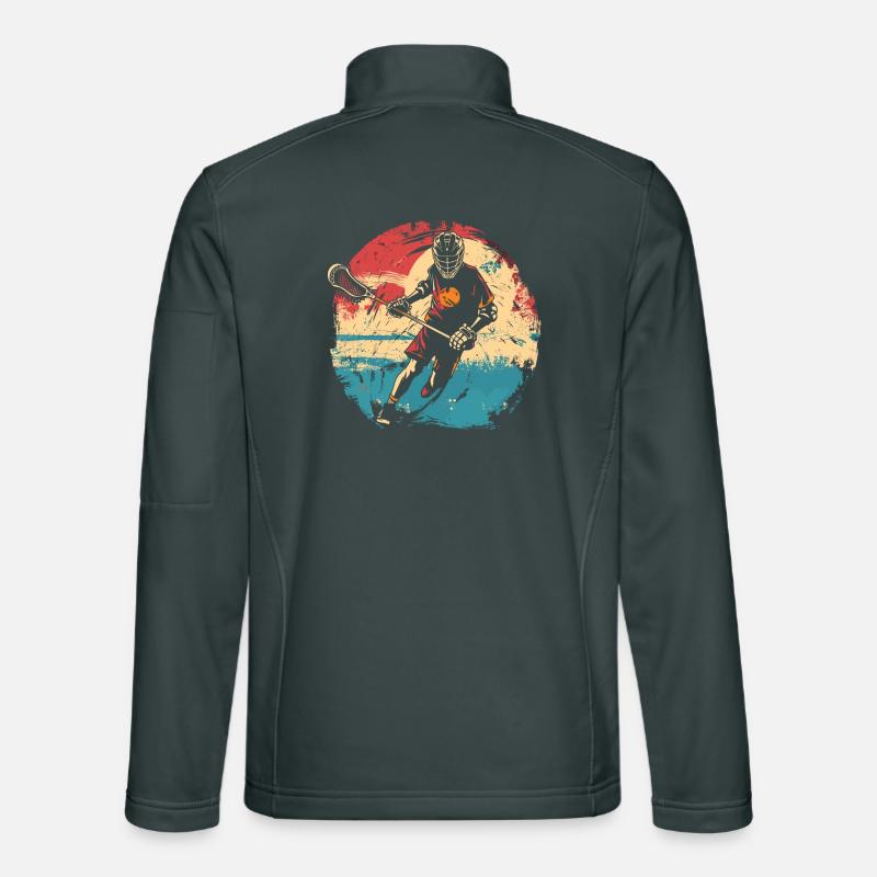 Lacrosse player 80s Unisex Softshell Jacket