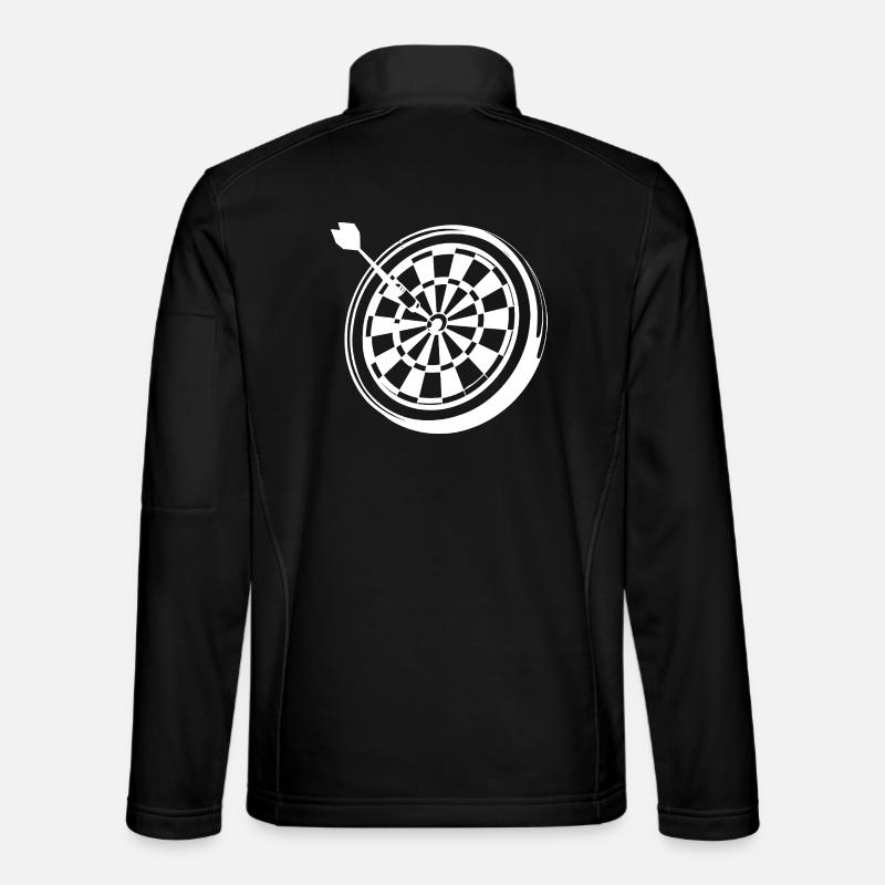 Dart Zeichnung - Unisex Softshelljacke - Schwarz