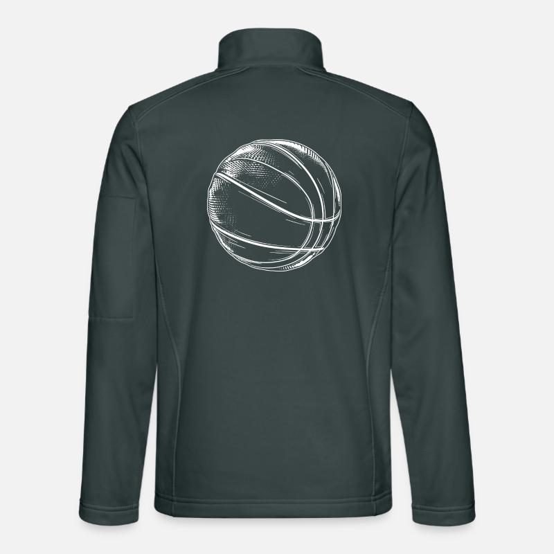 Basketball Drawing Unisex Softshell Jacket