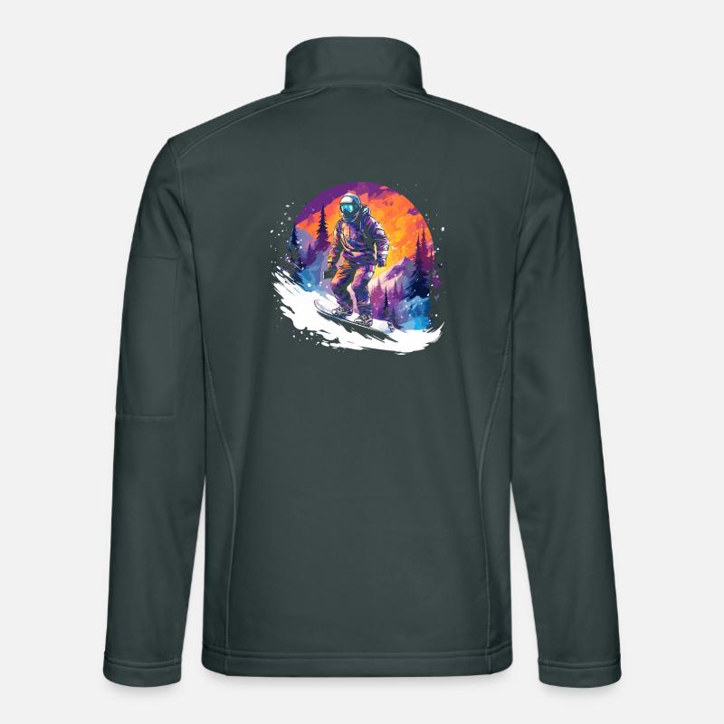 Snowboarding 80s Unisex Softshell Jacket