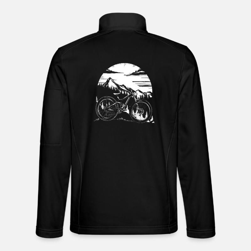 Mountain bike - Unisex Softshell Jacket - black