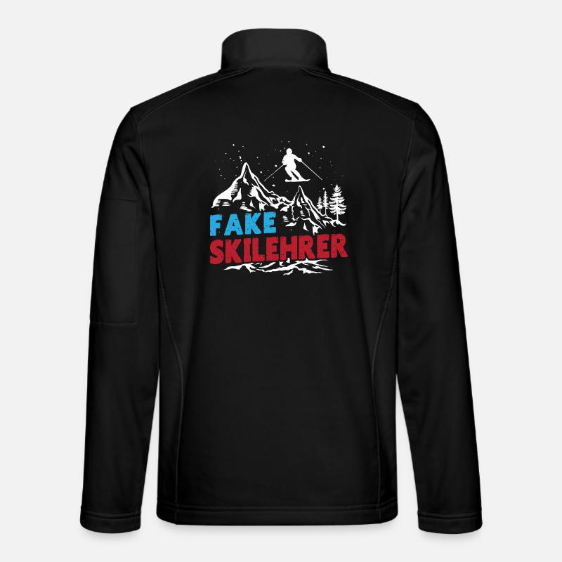 Ski Instructor FAKE SKI INSTRUCTOR Skiing Funny Unisex Softshell Jacket