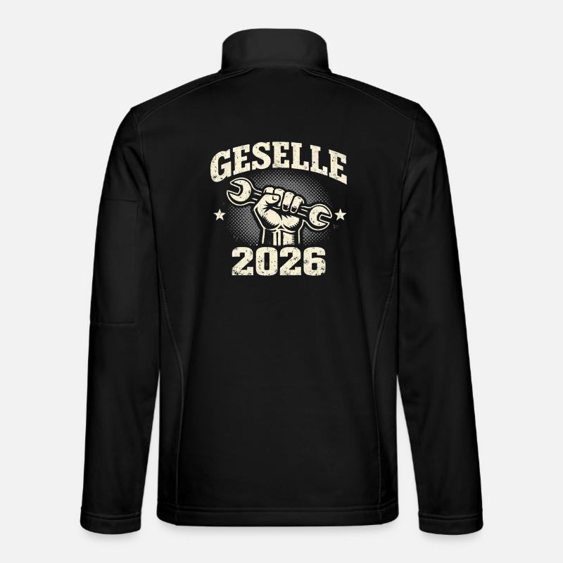 Concours de compagnon 2026 Réussi Don - Veste en tissu softshell Unisexe - noir