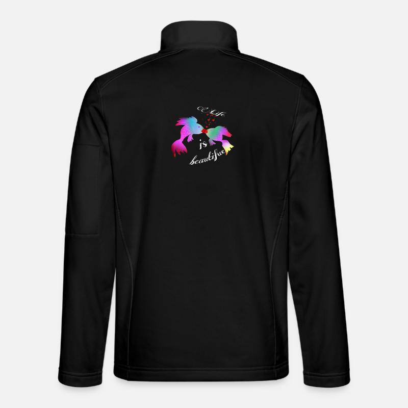 Life is beautifue - Unisex Softshell Jacket - black