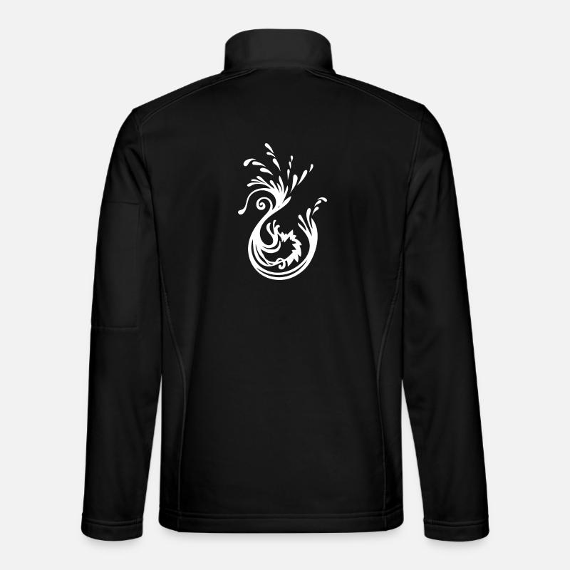 Schwan - Unisex Softshelljacke - Schwarz