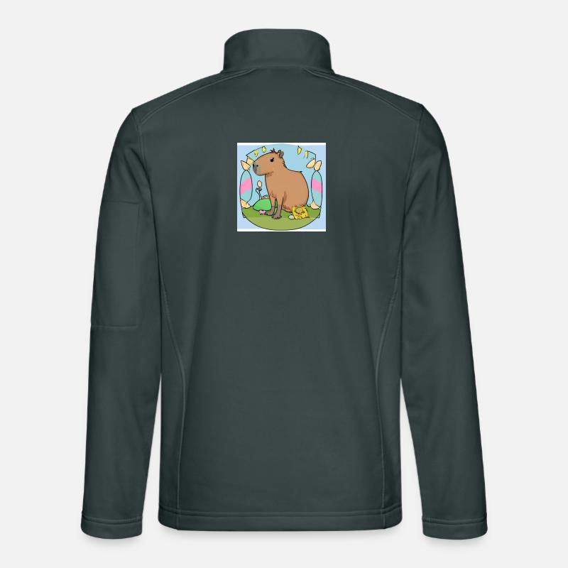 Easter capybara Unisex Softshell Jacket