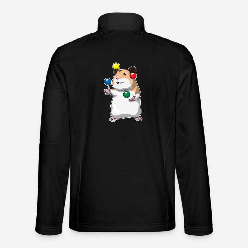 Jongleur hamster jongleur - Veste en tissu softshell Unisexe - noir