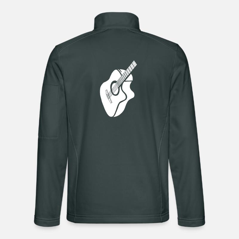 guitare blanche Veste en tissu softshell Unisexe