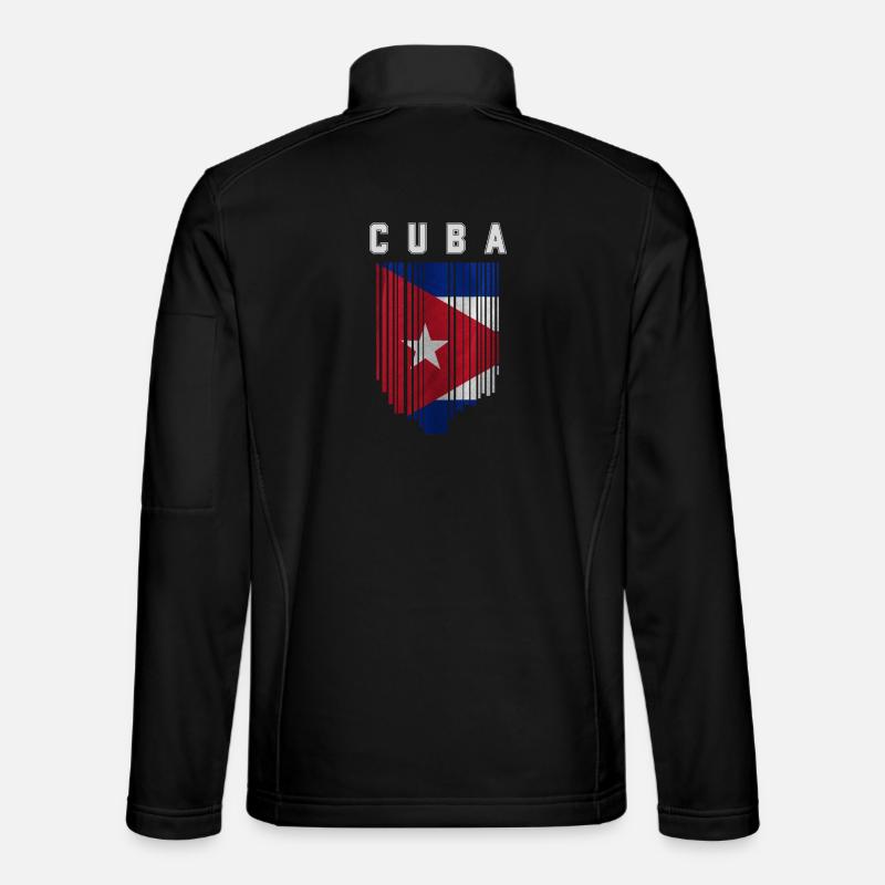 Cuban flag, Cuban pride - Unisex Softshell Jacket - black