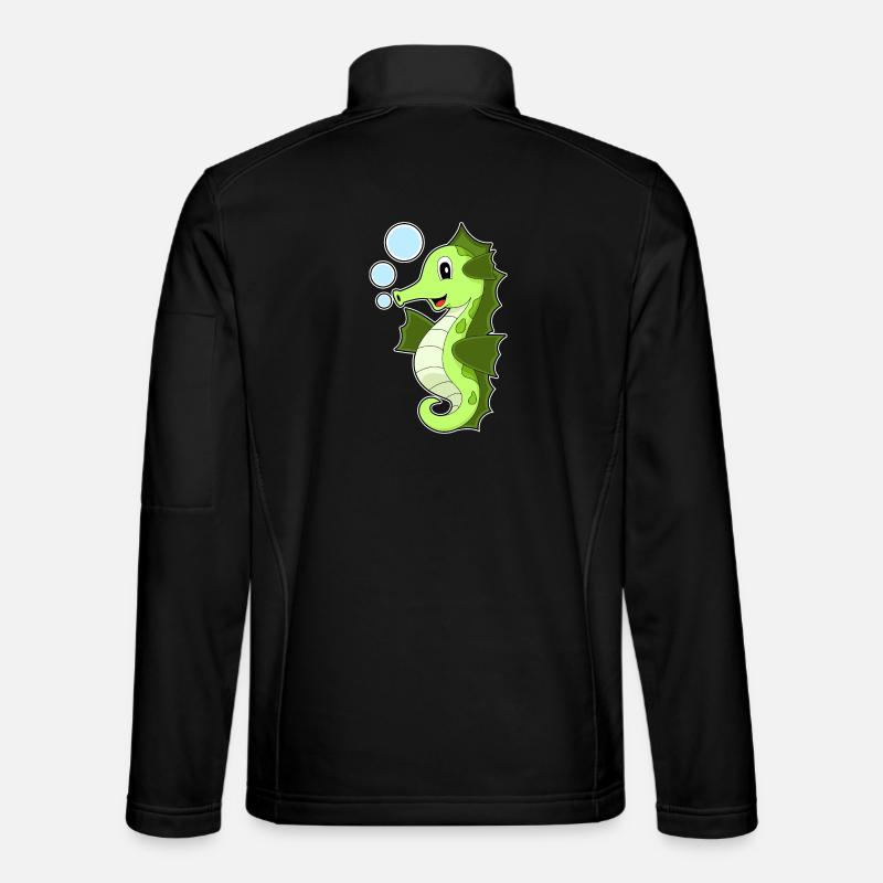Süßes Seepferdchen - Unisex Softshelljacke - Schwarz