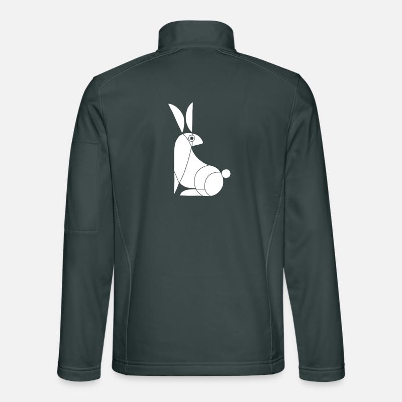 Funny White Rabbit Unisex Softshell Jacket