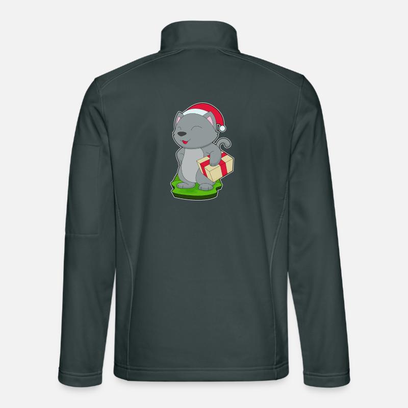 Cat Christmas Package Unisex Softshell Jacket
