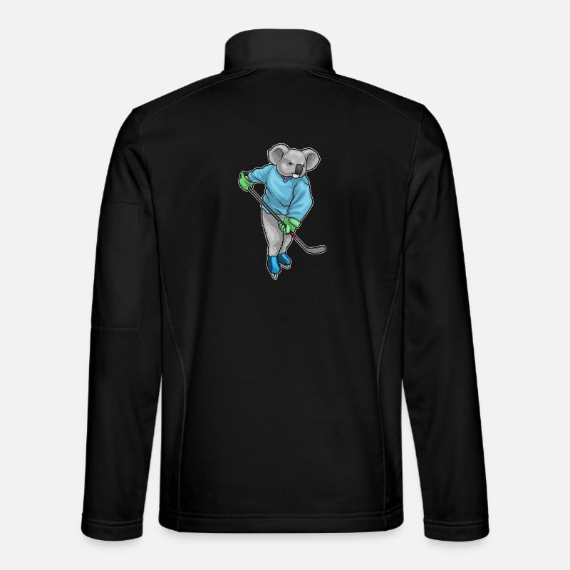 Koala Hockey Stick - Unisex Softshell Jacket - black