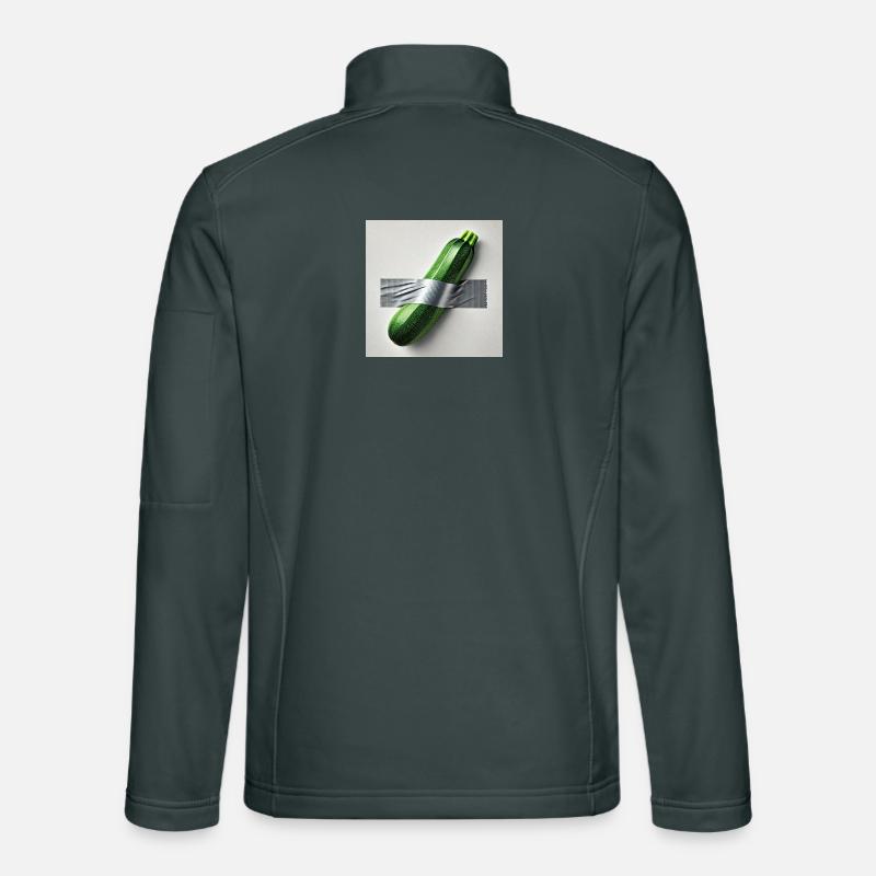 Zucchini, eingerahmt von einem Band Unisex Softshelljacke