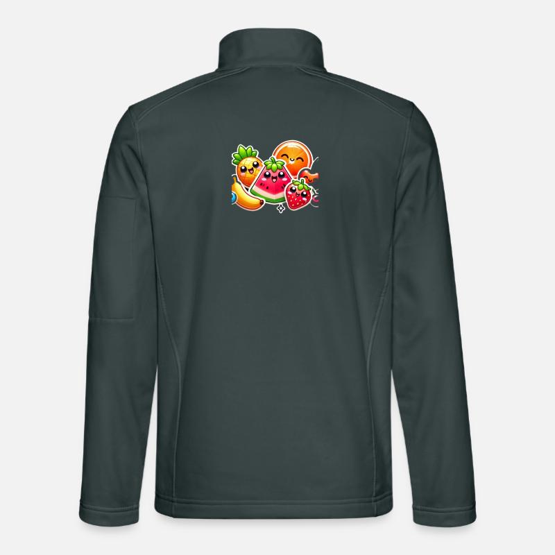 Colorful Fruit Party Style Unisex Softshell Jacket
