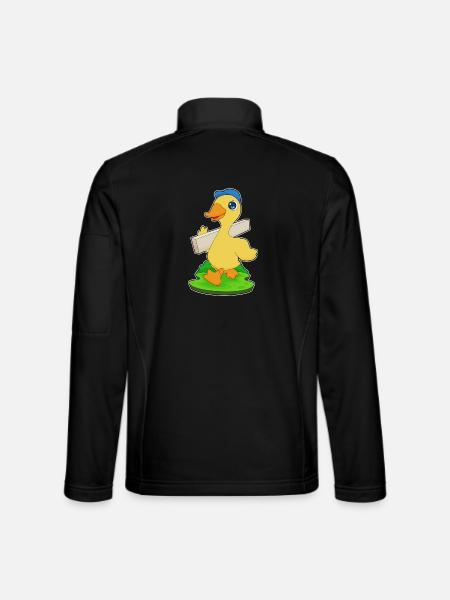 Duck Carpenter Wood Crafts - Unisex Softshell Jacket - black