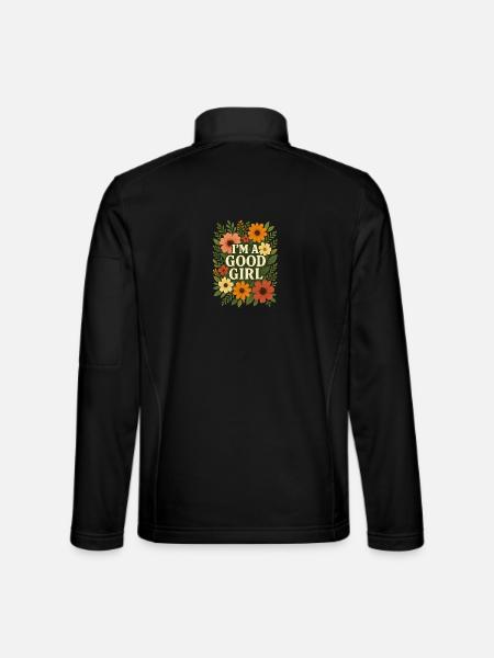 I'm a Good Girl" –für starke, charmante Frauen! - Unisex Softshelljacke - Schwarz - Hinten