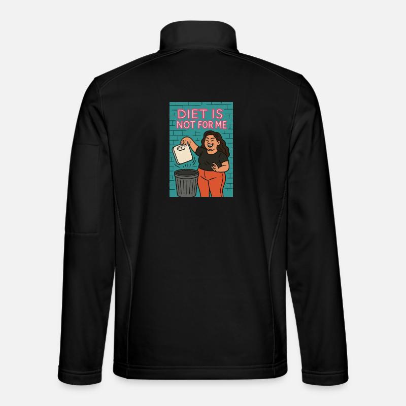 L’alimentation n’est pas pour moi - Veste en tissu softshell Unisexe - noir