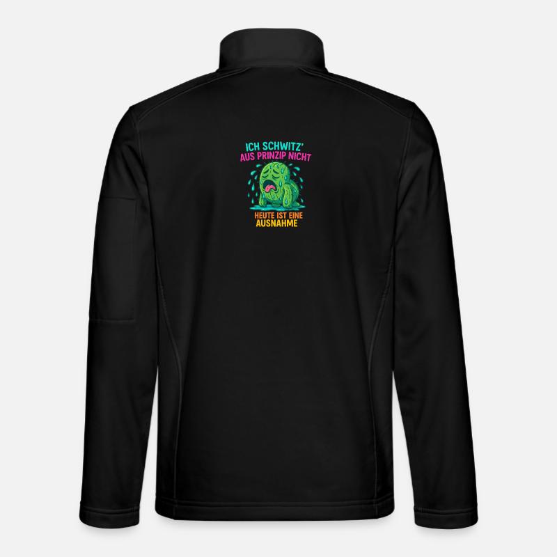 Funny cactus design – "I sweat on principle Unisex Softshell Jacket