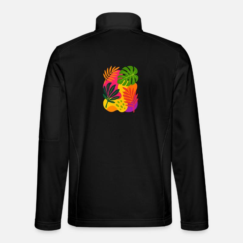 Tropical Rush - Unisex Softshell Jacket - black